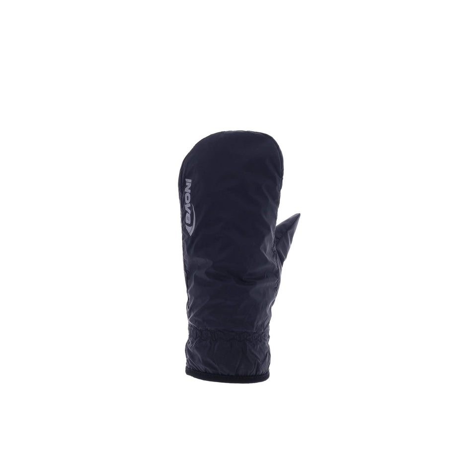 Top side of the left glove from a pair of INOV8 Unisex Waterproof Overmitts in the Black colourway.  (8523660066978)