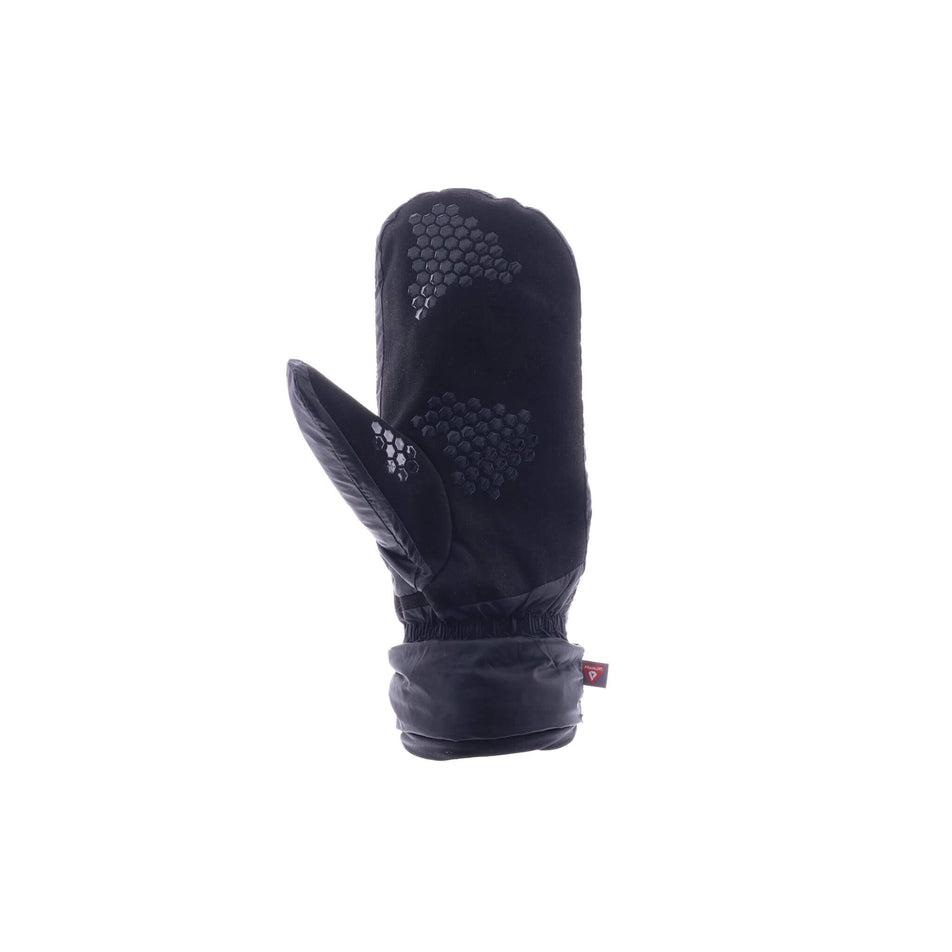 Palm side of the left glove from a pair of INOV8 Unisex Thermal Mitts in the Black colourway.  (8523651907746)