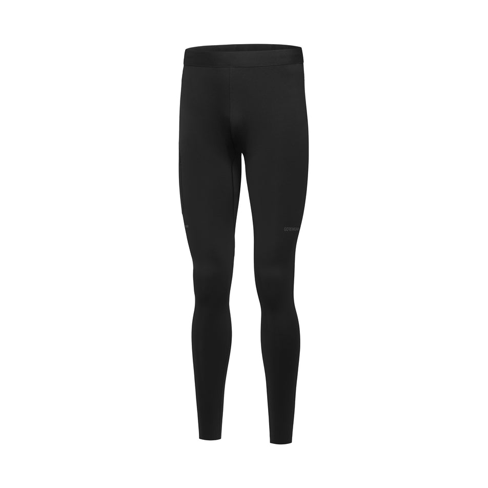 Front view of the GOREWEAR Men's Concurve Tights in the Black colourway. (8503998611618)