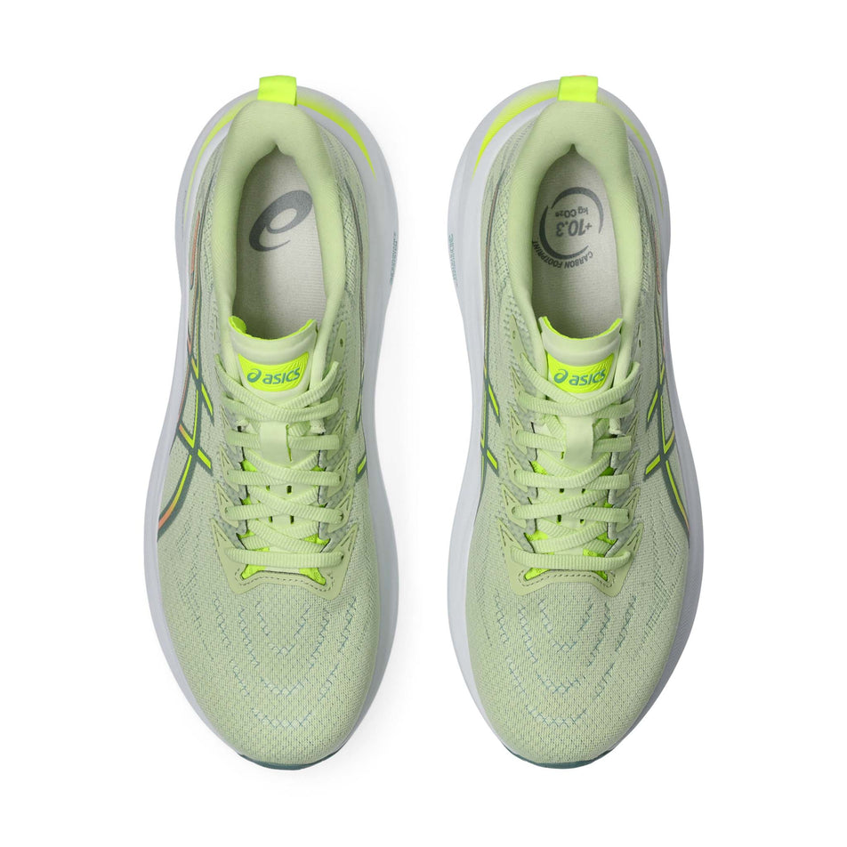 The uppers on a pair of ASICS Men's GT-2000 13 Running Shoes in the Cool Matcha/Celadon colourway. (8473882001570)