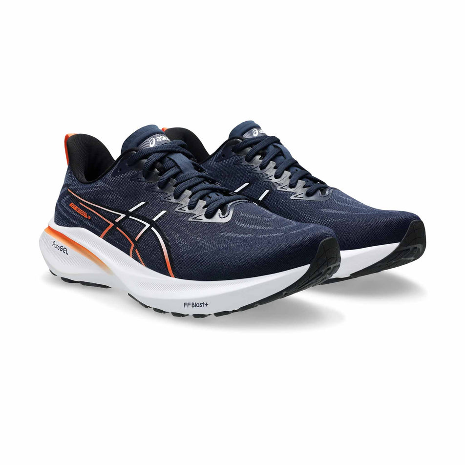 A pair of ASICS Men's GT-2000 13 Running Shoes in the Midnight/Black colourway. (8554970218658)