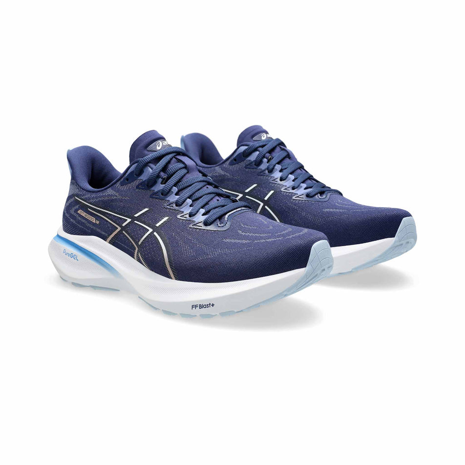 A pair of ASICS Women's GT-2000 13 Running Shoes in the Indigo Blue/Carrier Grey colourway. (8554979623074)