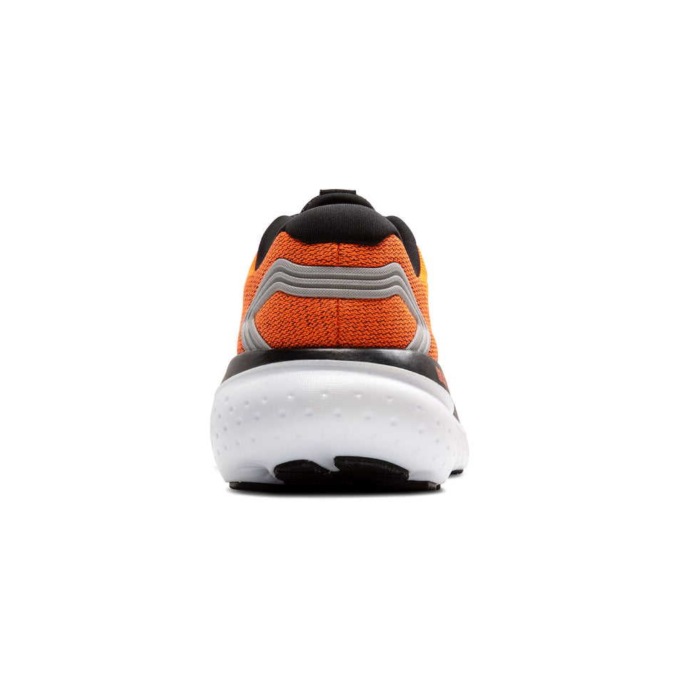 Back of the right shoe from a pair of Brooks Men's Glycerin 21 Running Shoes in the Orange/Black/White colourway. (8519752319138)