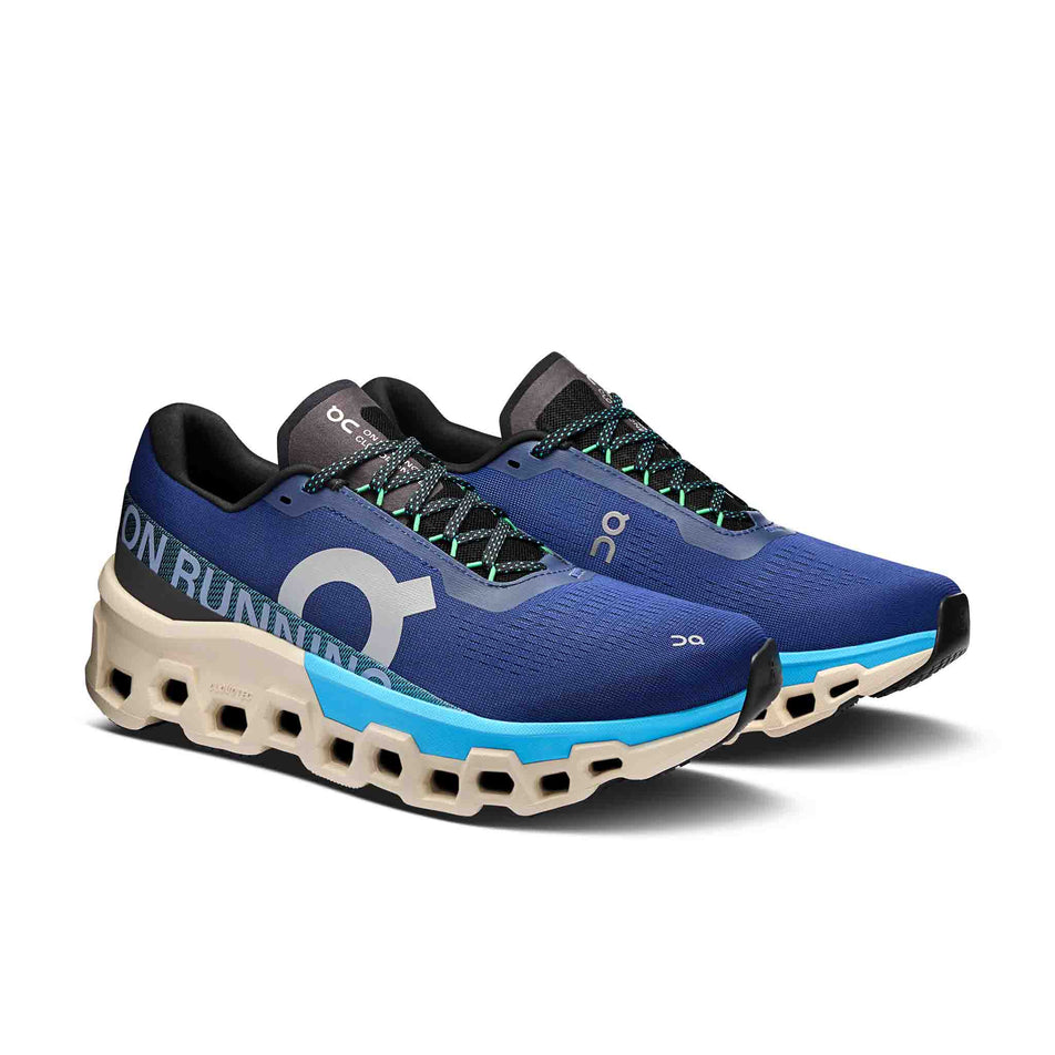 A pair of On Men's Cloudmonster 2 Running Shoes in Tempest/Horizon colourway. (8562832769186)