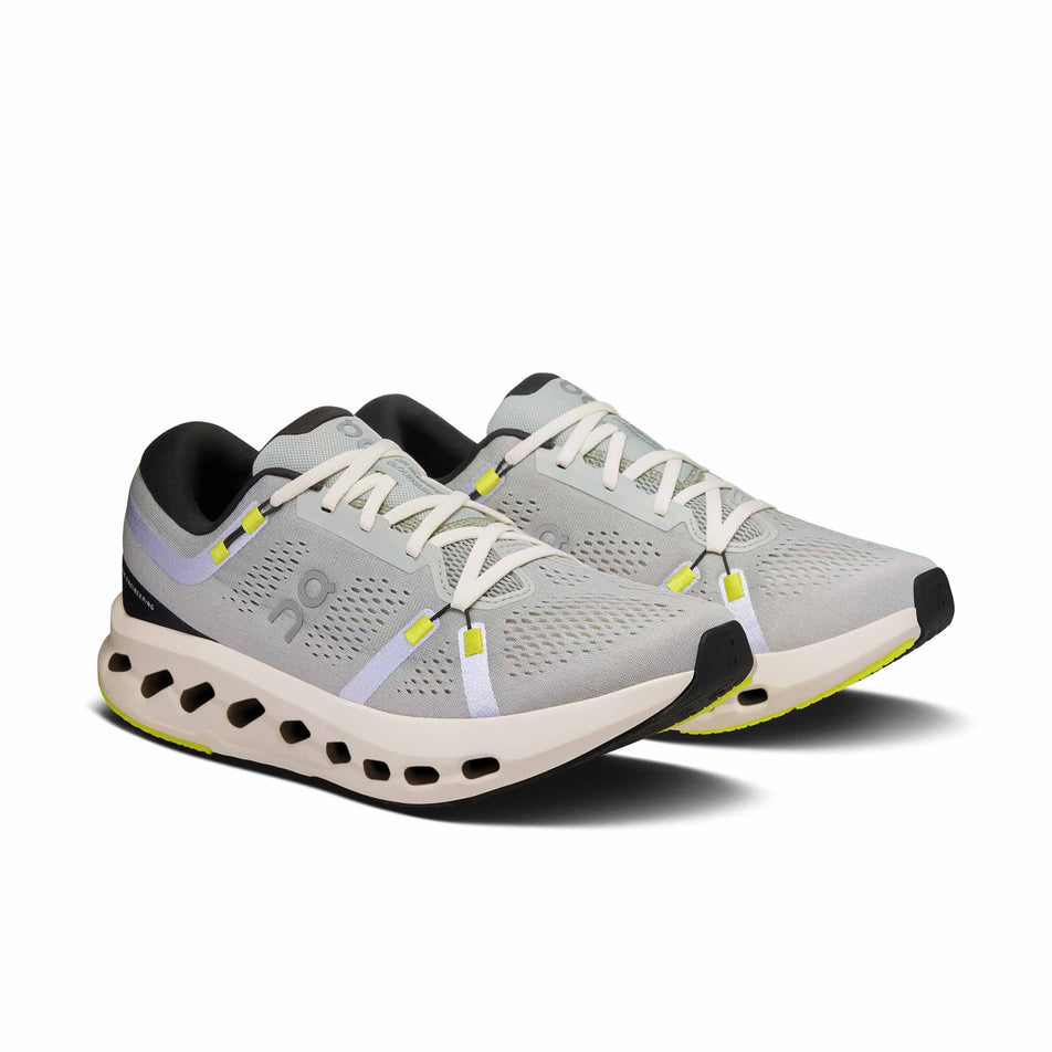 A pair of On Men's Cloudsurfer 2 Running Shoes in the Glacier/Ivory colourway. (8577824981154)