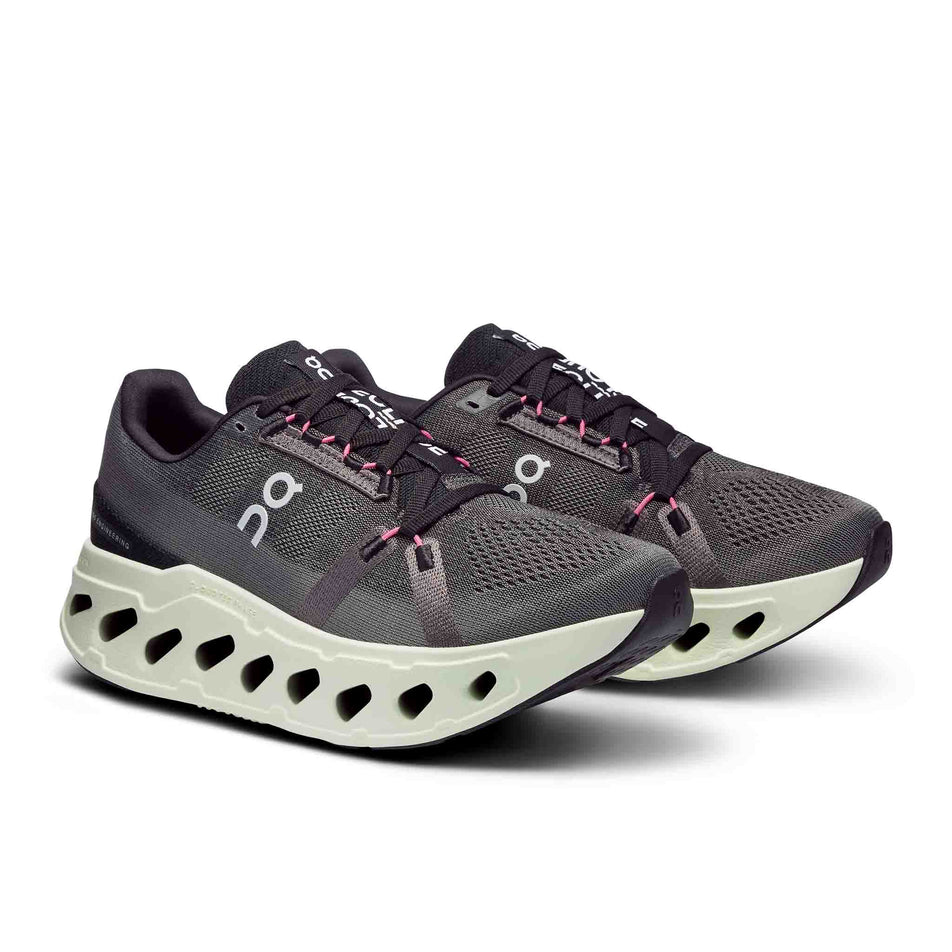 A pair of On Women's Cloudeclipse Running Shoes in the Rock/Lima colourway (8453888082082)