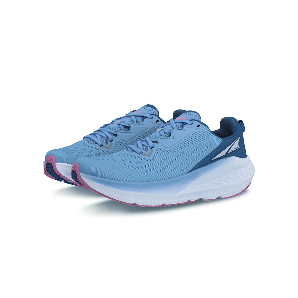 A pair of Altra Women's Fwd Via Road Running Shoes in the Light Blue colourway. (8526884503714)