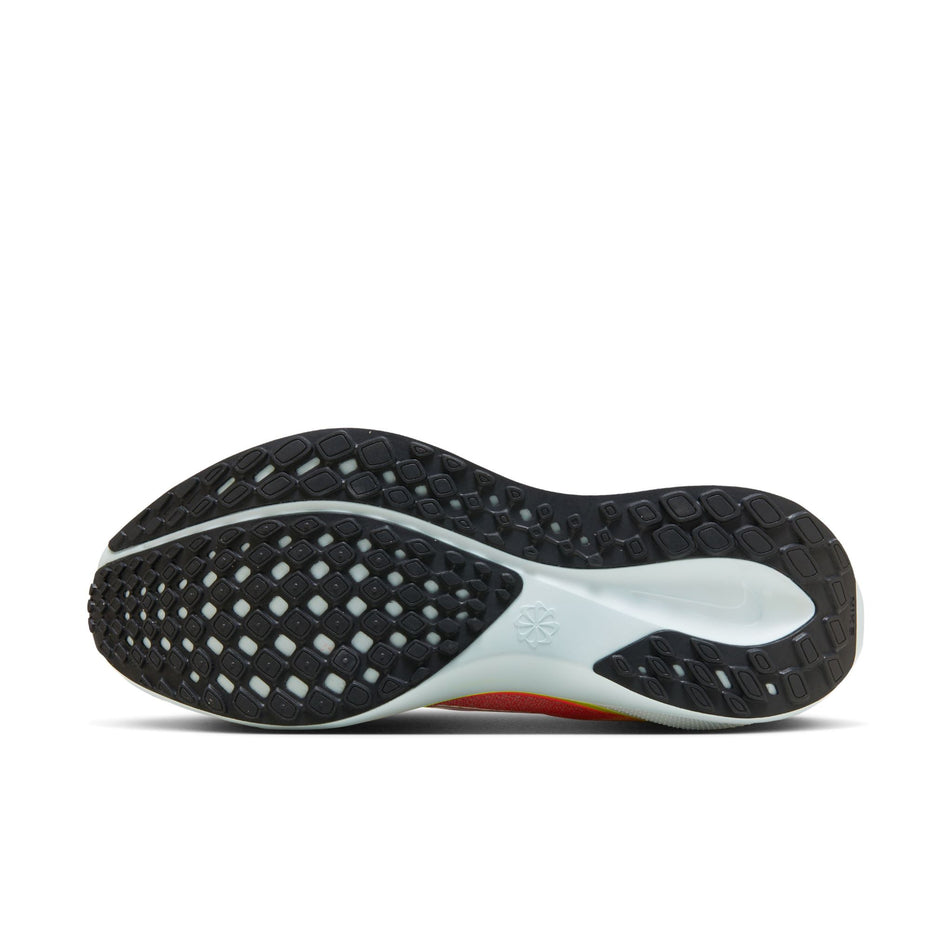 Outsole of the left shoe from a pair of Nike Women's Pegasus 41 Road Running Shoes in the Summit White/Chrome-Bright Crimson colourway (8357791662242)