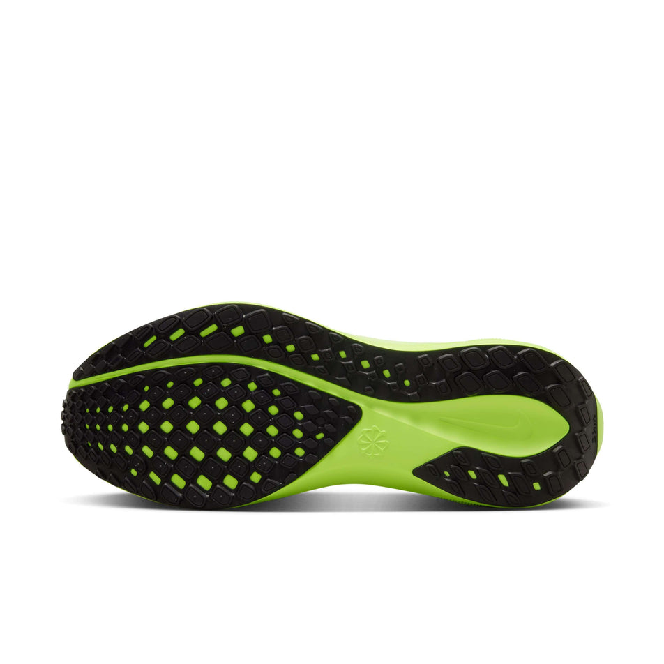 Outsole of the right shoe from a pair of Nike Women's Pegasus 41 Road Running Shoes in the Volt/Black-Barely Volt colourway (8357789302946)