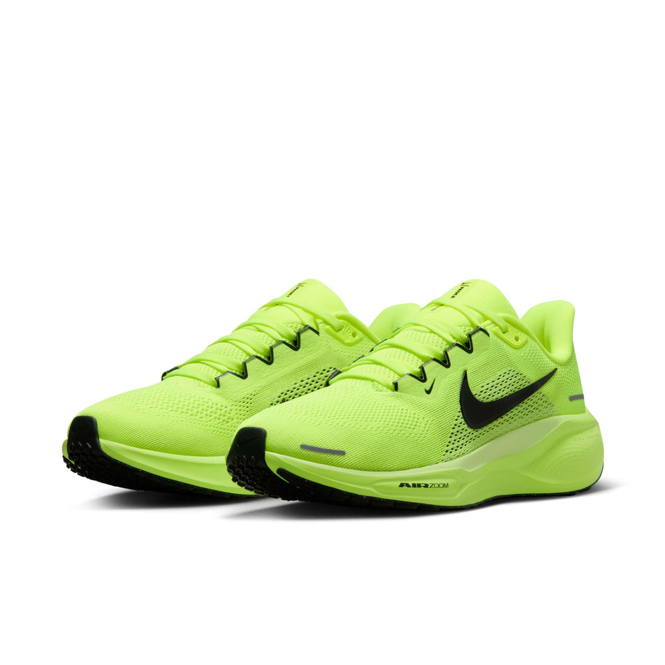 A pair of Nike Women's Pegasus 41 Road Running Shoes in the Volt/Black-Barely Volt colourway (8357789302946)