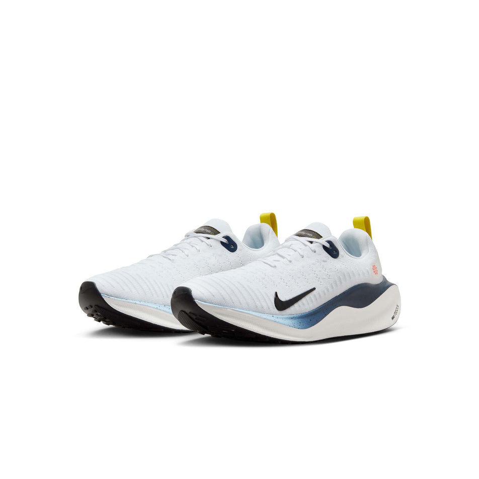 A pair of Nike Men's InfinityRN 4 Road Running Shoes in the White/Black-Speed Red-Speed Yellow colourway (8444011511970)