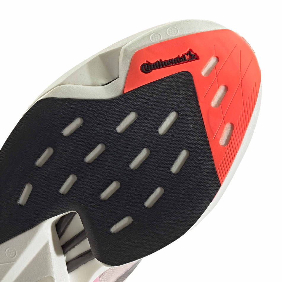 Forefoot section of the outsole of the right shoe from a pair of adidas Women's Adizero Adios Pro 3 Running Shoes in the Pink Spark/Aurora Met./Sandy Pink colourway (8339206144162)