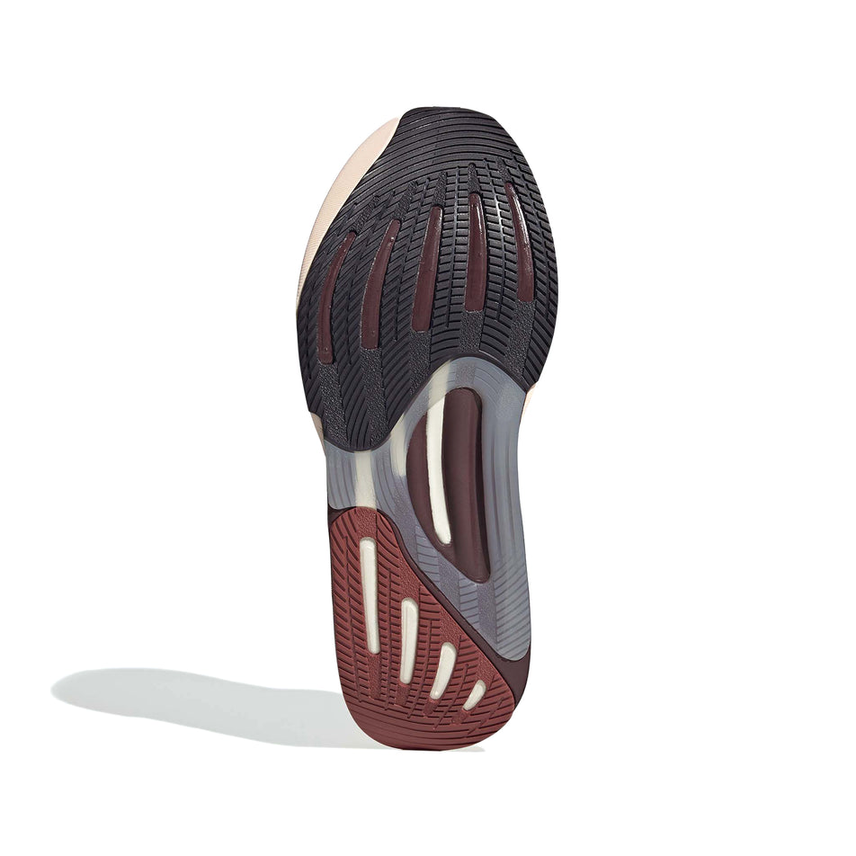 Outsole of the right shoe from a pair of adidas Women's Supernova Solution 2 Running Shoes in the Aurora Ink/Wonder Quartz/Aurora Ruby colourway. (8556019056802)