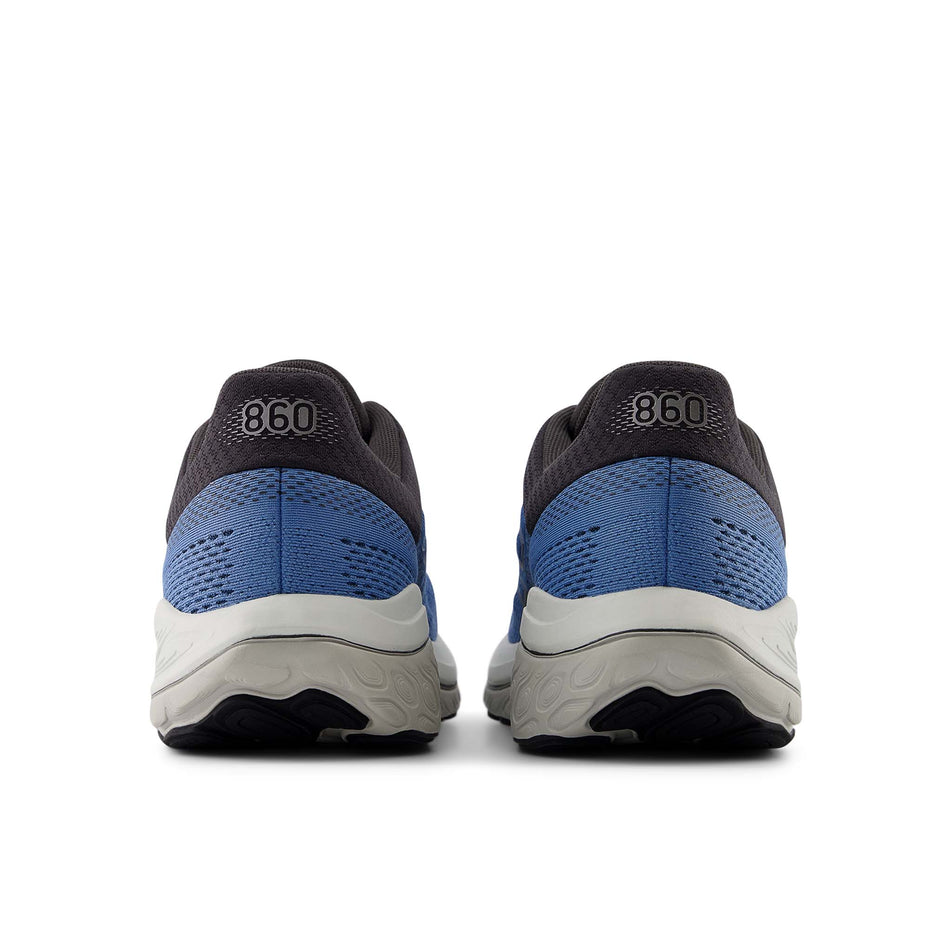 The back of a pair of New Balance Men's Fresh Foam X 860 V14 Running Shoes in the Blue Laguna colourway. (8562847711394)