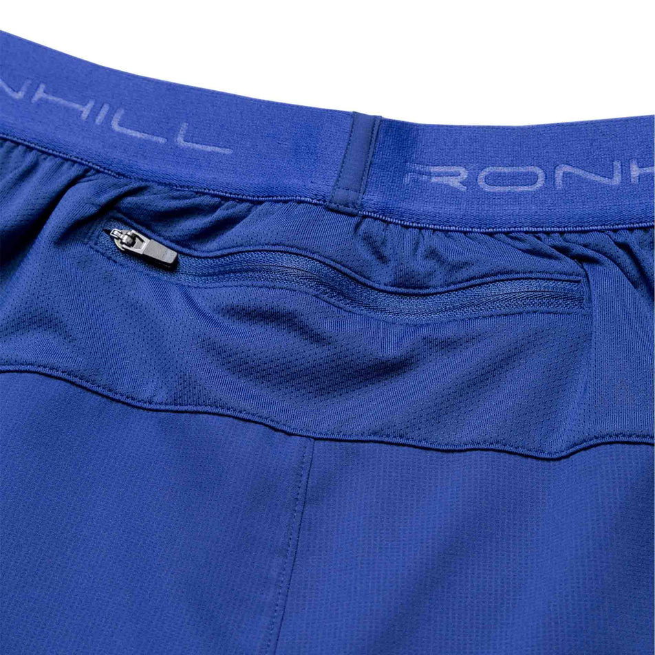 Close-up of the back zip pocket on the Ronhill Men's Tech 5