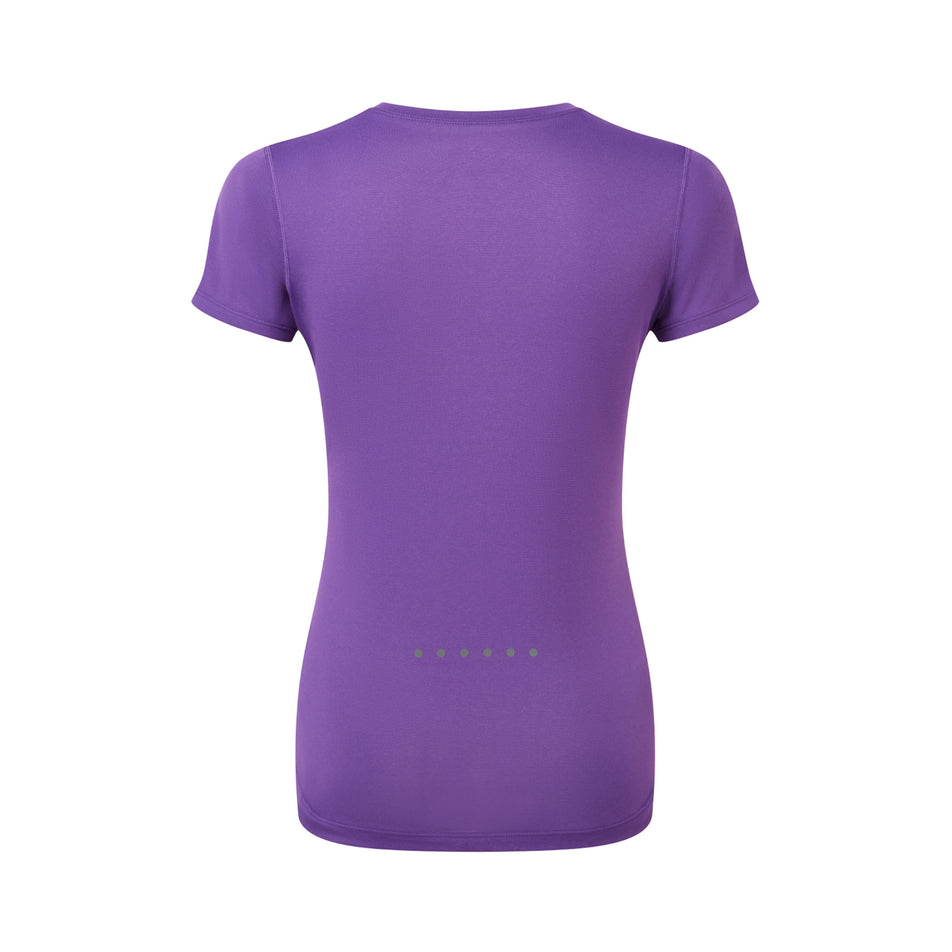 Back view of a Ronhill  Women's Core S/S Tee in the Regal/Purple Acid colourway. (8490160160930)