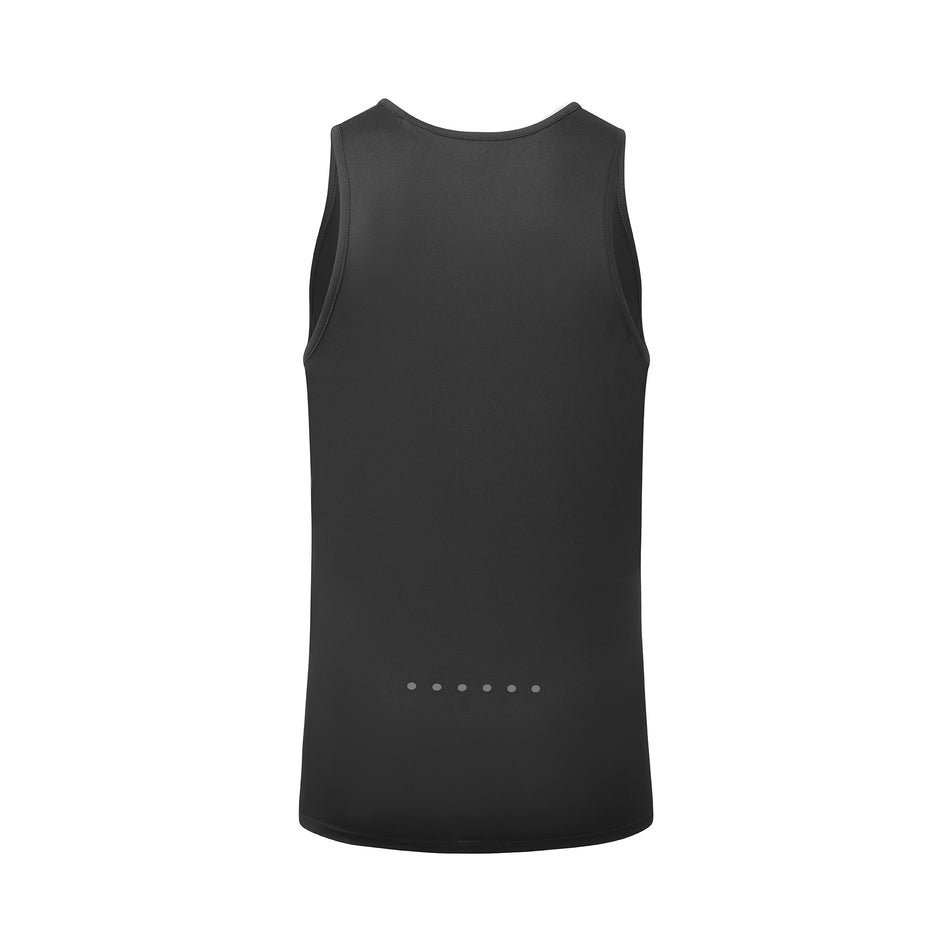 Back view of the Ronhill Men's Core Vest in the Black/Bright White colourway. (8490972020898)