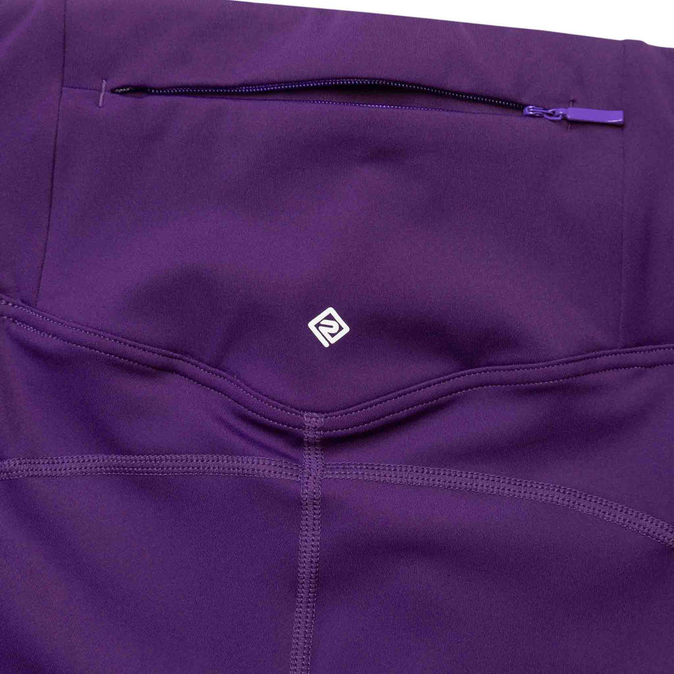 Close-up of the back zip pocket on the Ronhill Women's Tech Tight. (8489979510946)