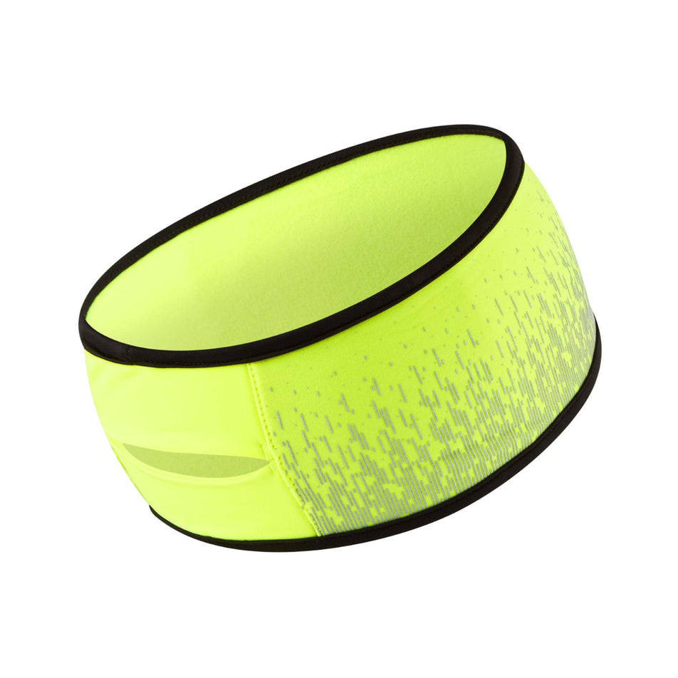 Back view of the Ronhill Unisex Reflect Headband in the Fluo Yellow/Reflect colourway.  (8491315855522)