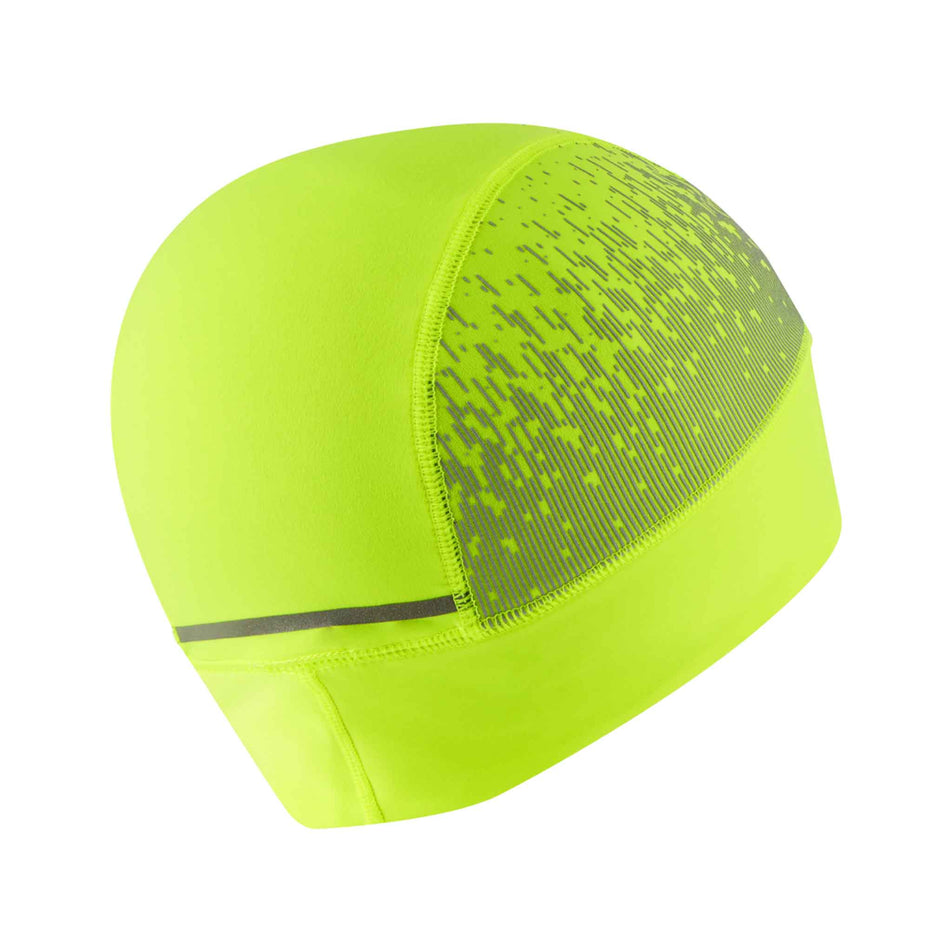 Back view of a Ronhill Unisex Reflect Beanie in the Fluo Yellow/Reflect colourway. (8489143304354)