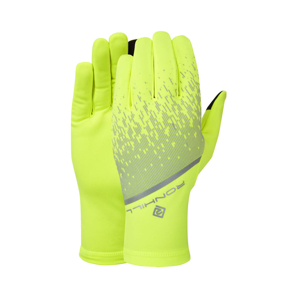 A pair of Ronhill Unisex Reflect Gloves in the Fluo Yellow/Reflect colourway. (8489147924642)