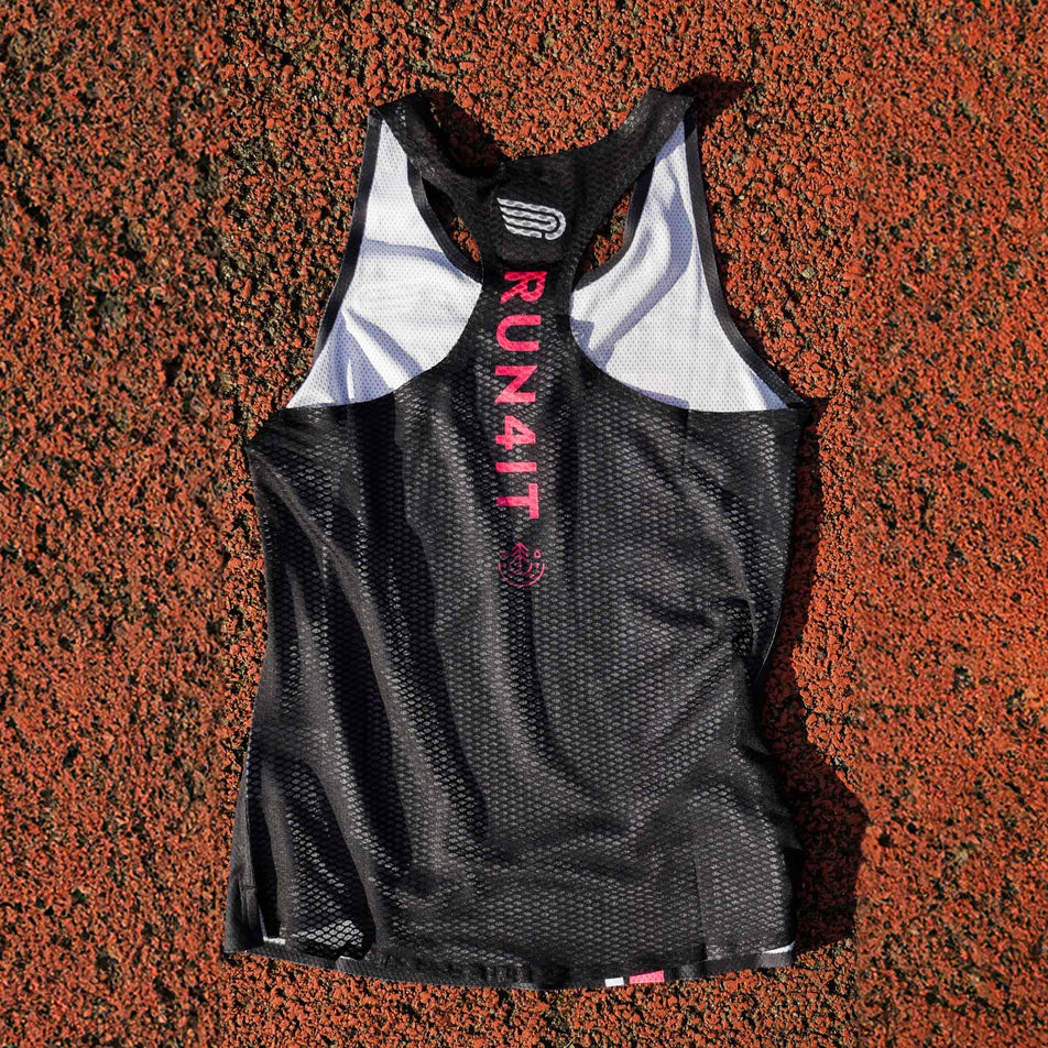 Back view of the Pressio Run4It Run Club Women's Elite Singlet.  (8489118728354)