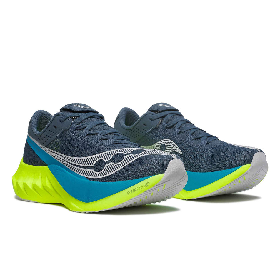 A pair of Women's Endorphin Pro 4 Running Shoes in the Mirage/Citron colourway (8401837129890)