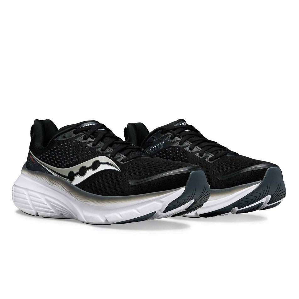 A pair of Men's Guide 17 Running Shoes in the Black/White colourway (8368986226850)