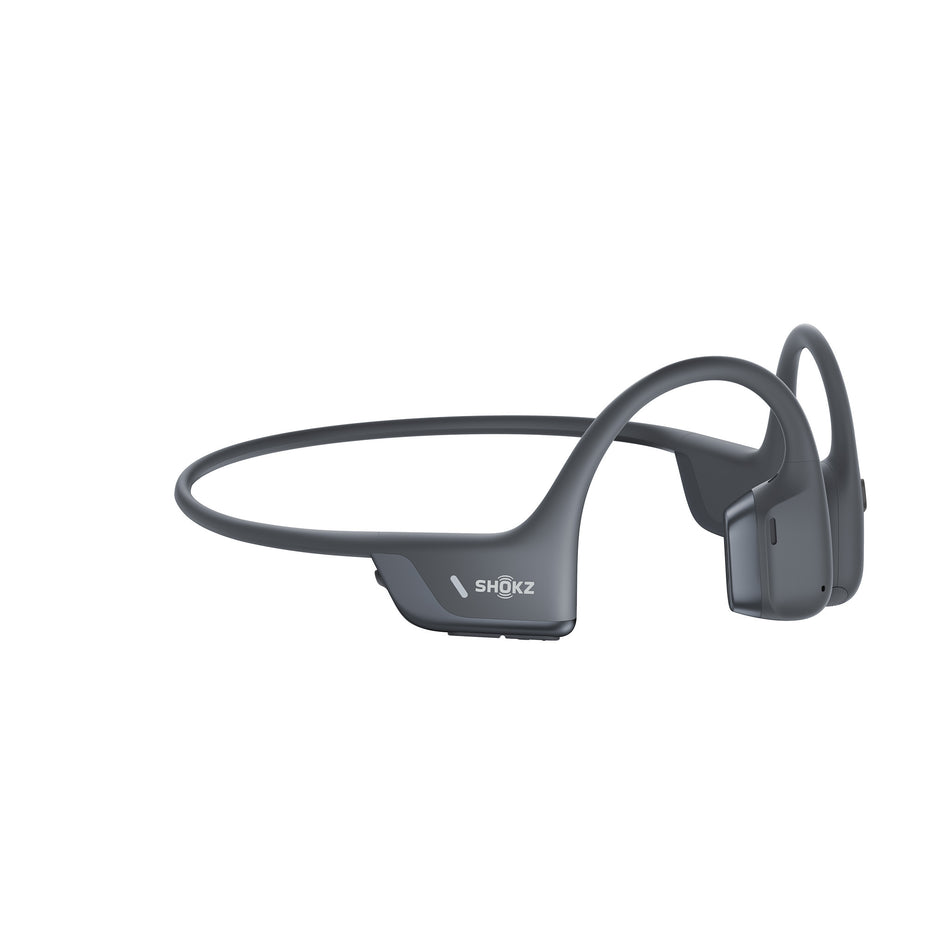 A pair of Shokz Unisex OpenRun Pro 2 Mini Wireless Bone Conduction Headphones in the Black colourway.  (8541430087842)