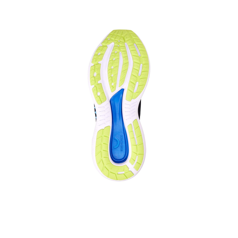 Outsole of the right shoe from a pair of True Motion Men's U-Tech Aion 3 Running Shoes in the Dresden Blue/Mykonos Blue/Blazing Yellow colourway (8368967811234)