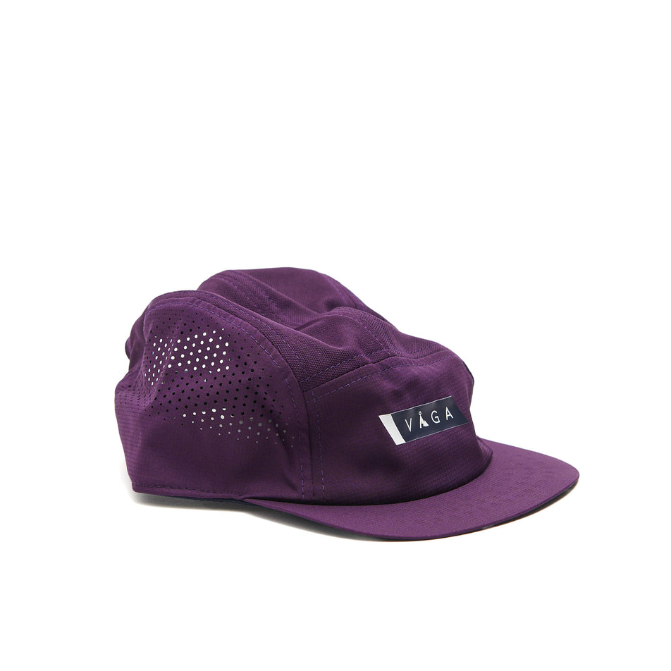 A VAGA Unisex Feather Racing Cap in the Plum/Navy Blue colourway. (8551954088098)